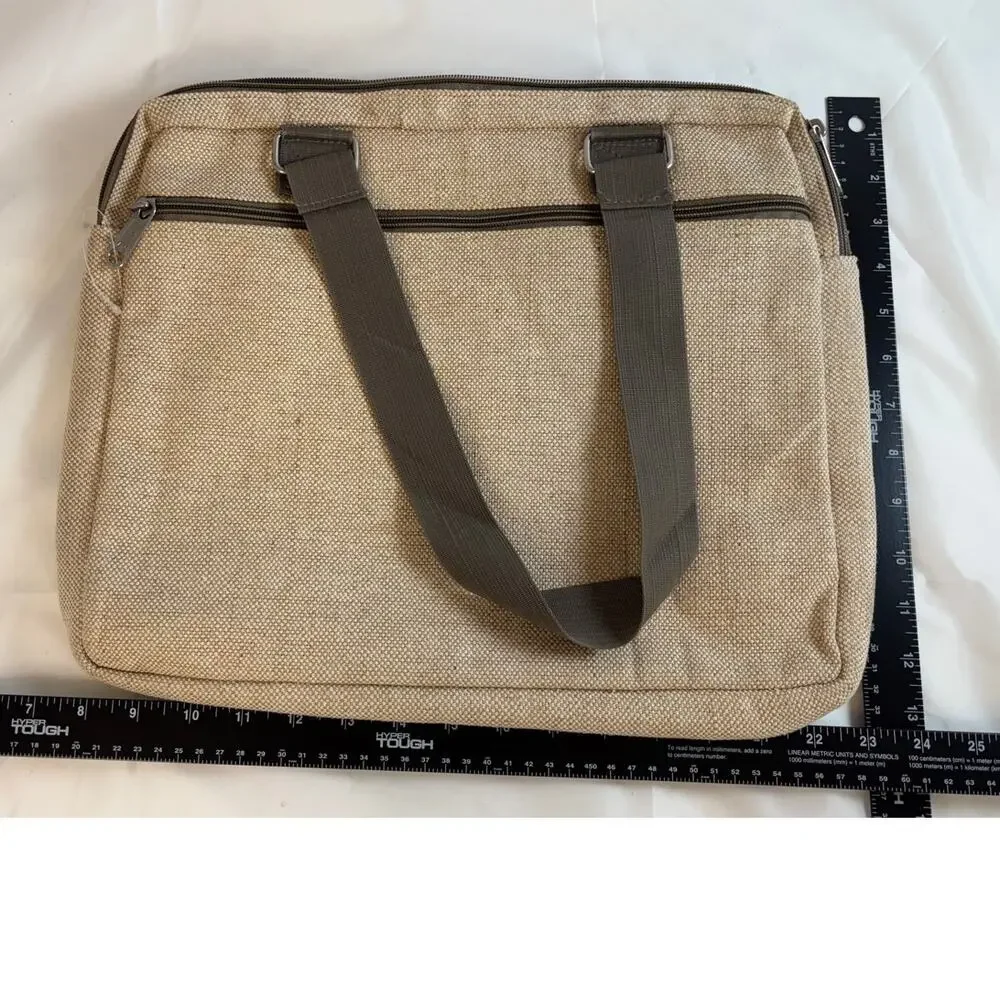 Jute Laptop Sleeve‎ Case Eco Friendly Bag Fits 15 16 MacBook Chromebook Tablet